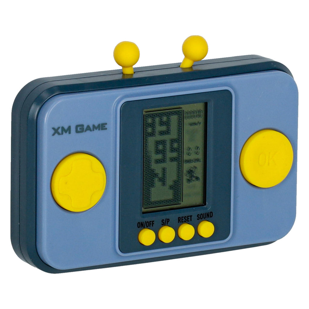 Elektroninė retro arkadinė konsolė, nešiojama, kišeninė, pilka