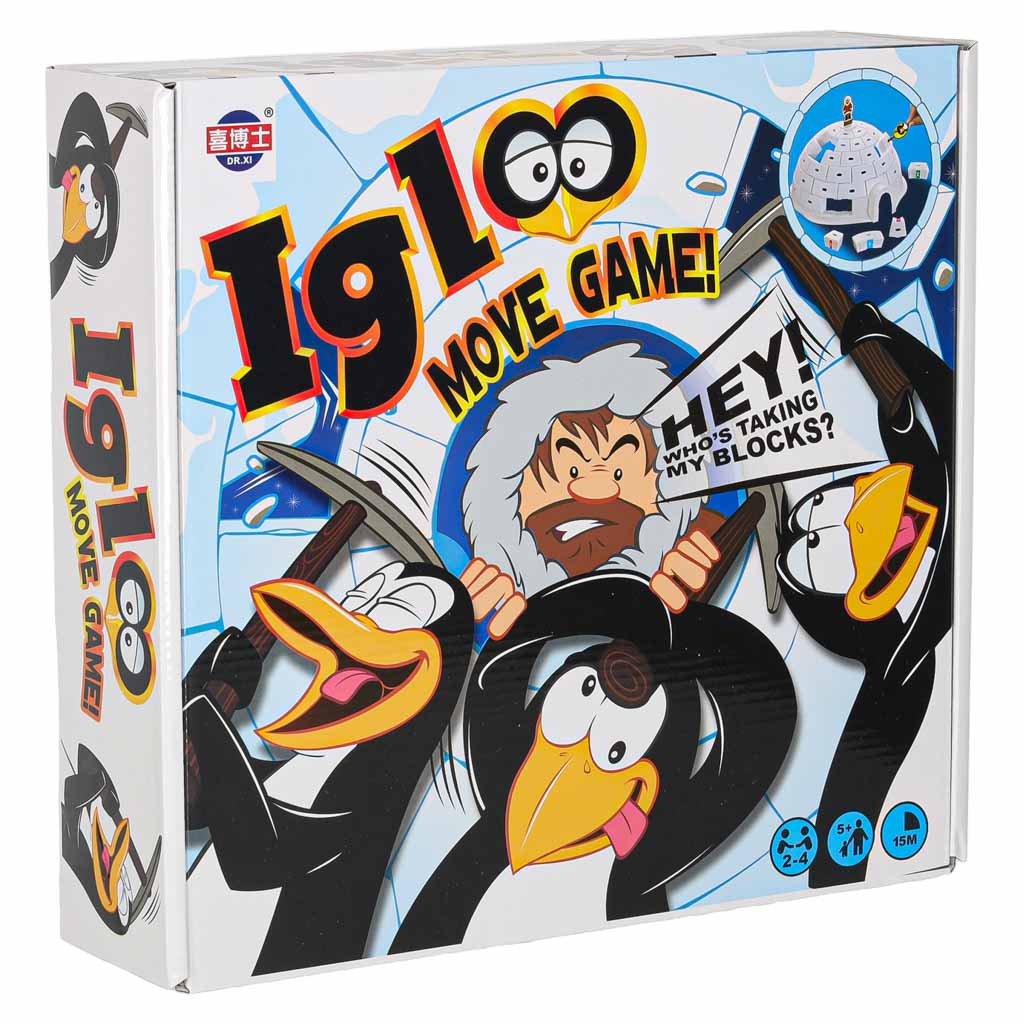Stalo žaidimas Iglu statymas su pingvinais 2-4 žaidėjams