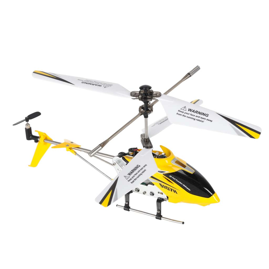 SYMA S107H 2.4GHz RTF nuotoliniu būdu valdomas RC sraigtasparnis, geltonas