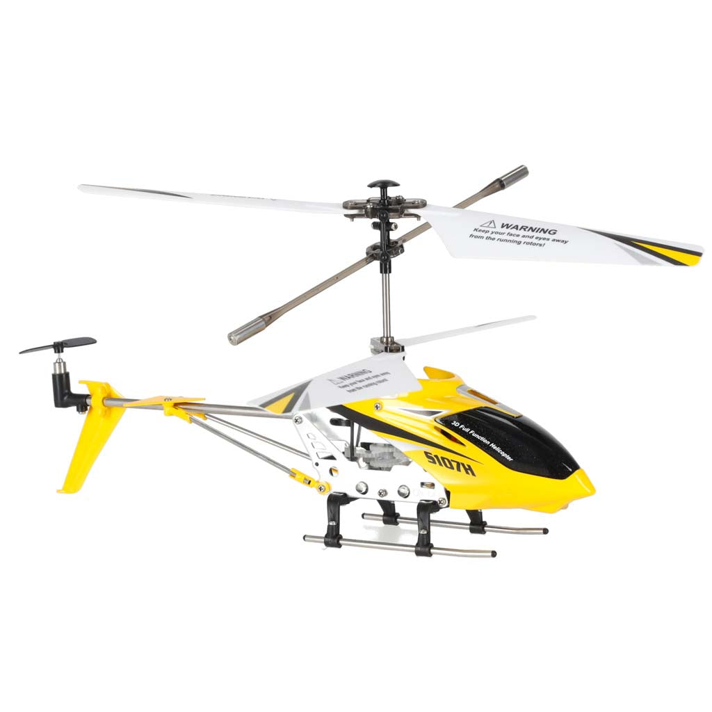 SYMA S107H 2.4GHz RTF nuotoliniu būdu valdomas RC sraigtasparnis, geltonas