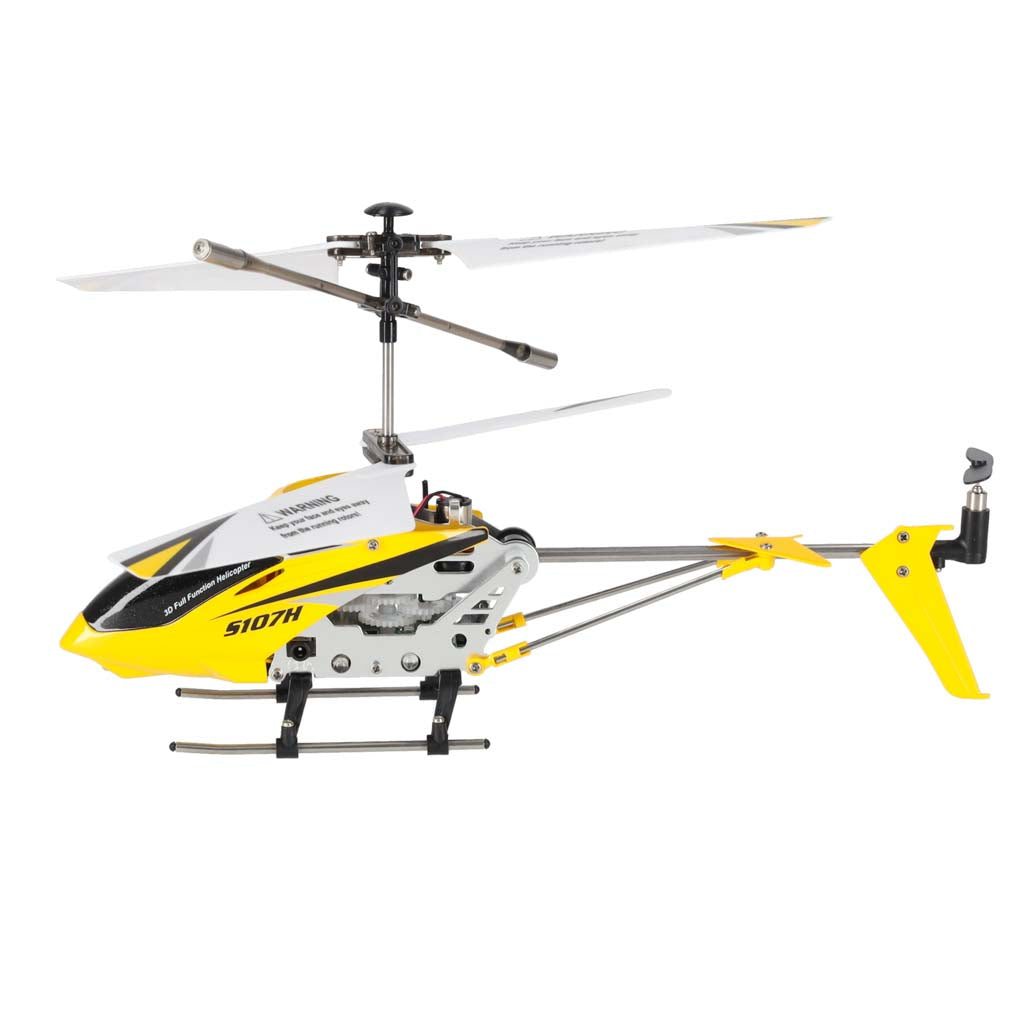 SYMA S107H 2.4GHz RTF nuotoliniu būdu valdomas RC sraigtasparnis, geltonas
