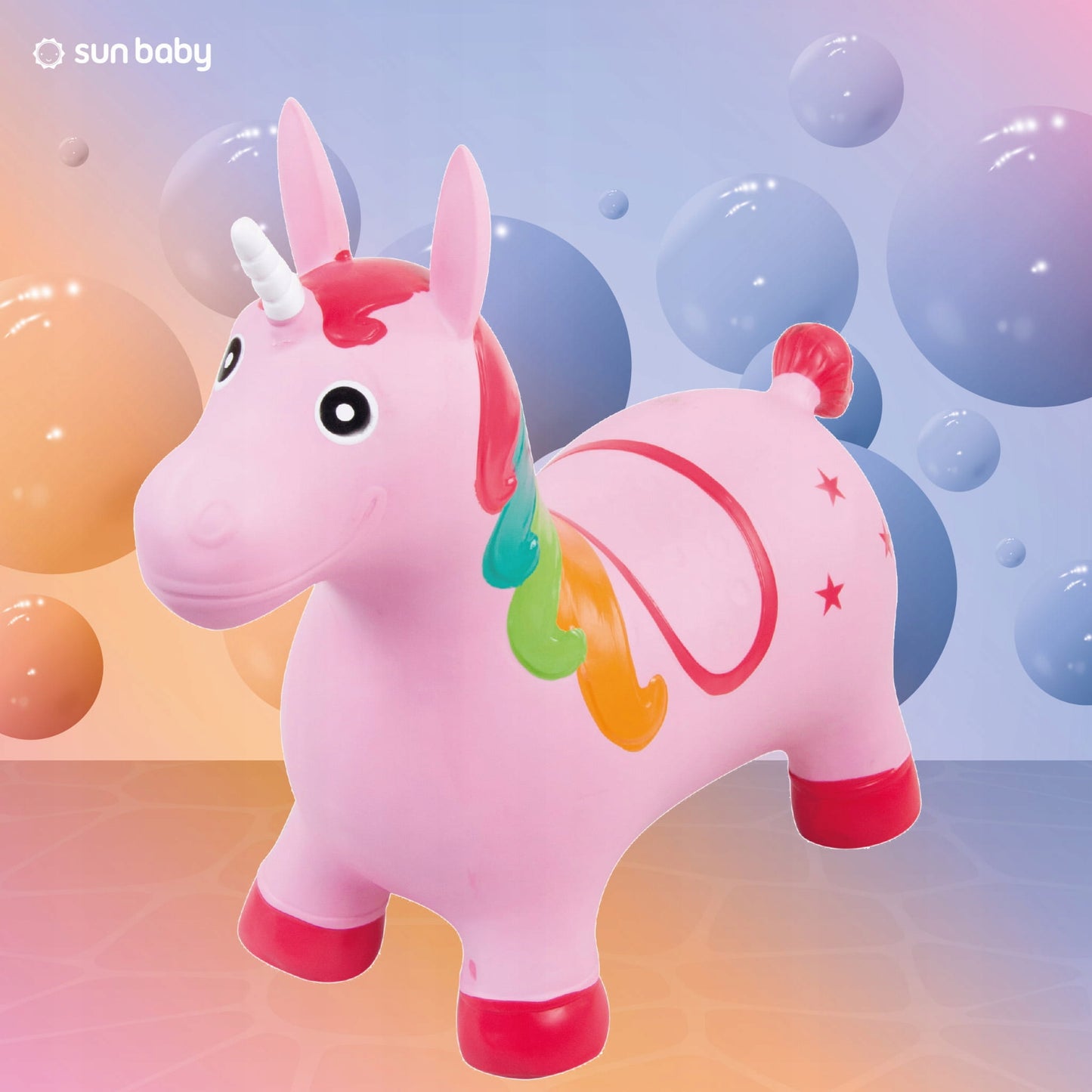 Guminis šokliukas Vienaragis, rožinis, Sun Baby – vaizdas 6