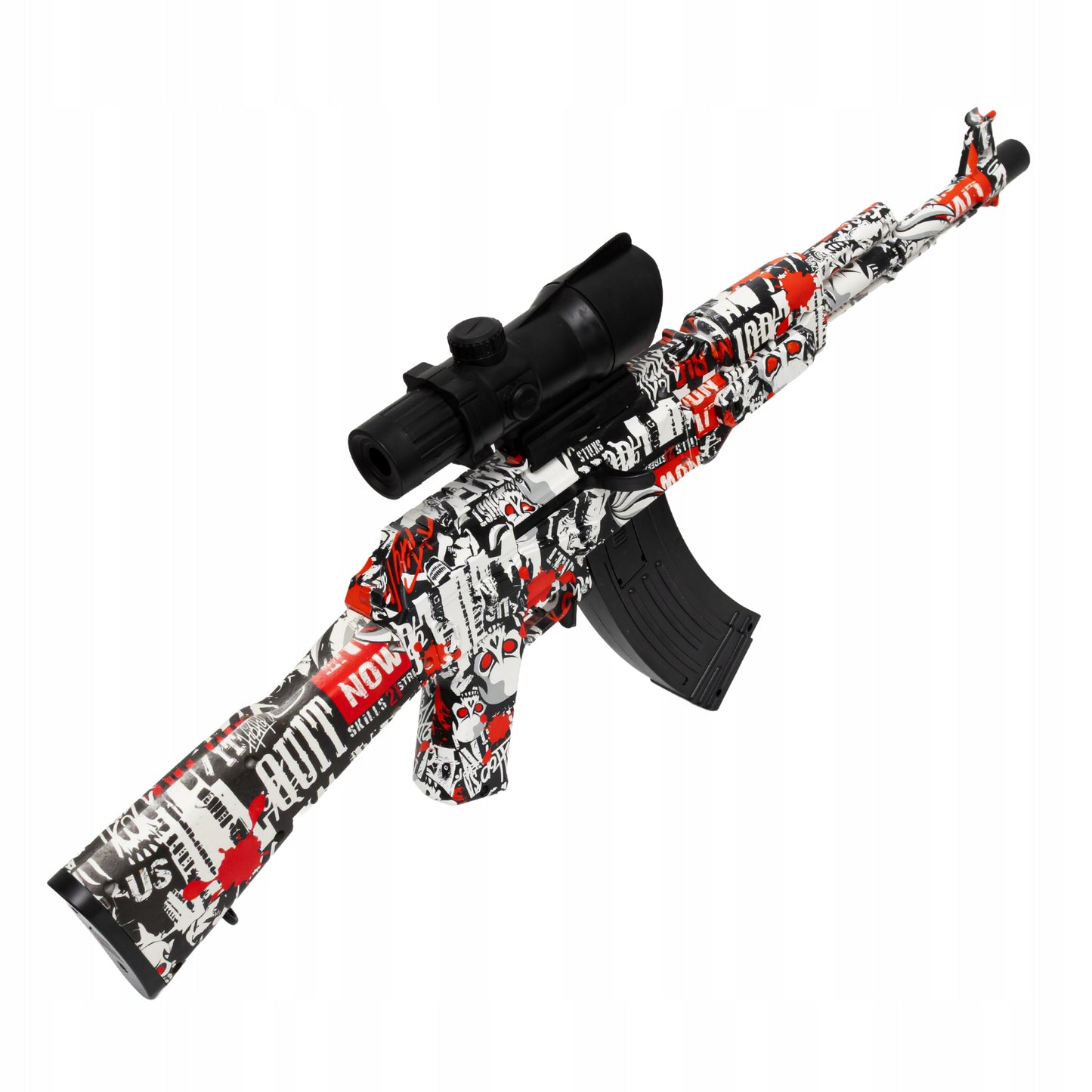 Automatinis šautuvas su gelinėmis kulkomis, dviem šaudymo režimais ir pilnu priedų komplektu - vaizdas 4