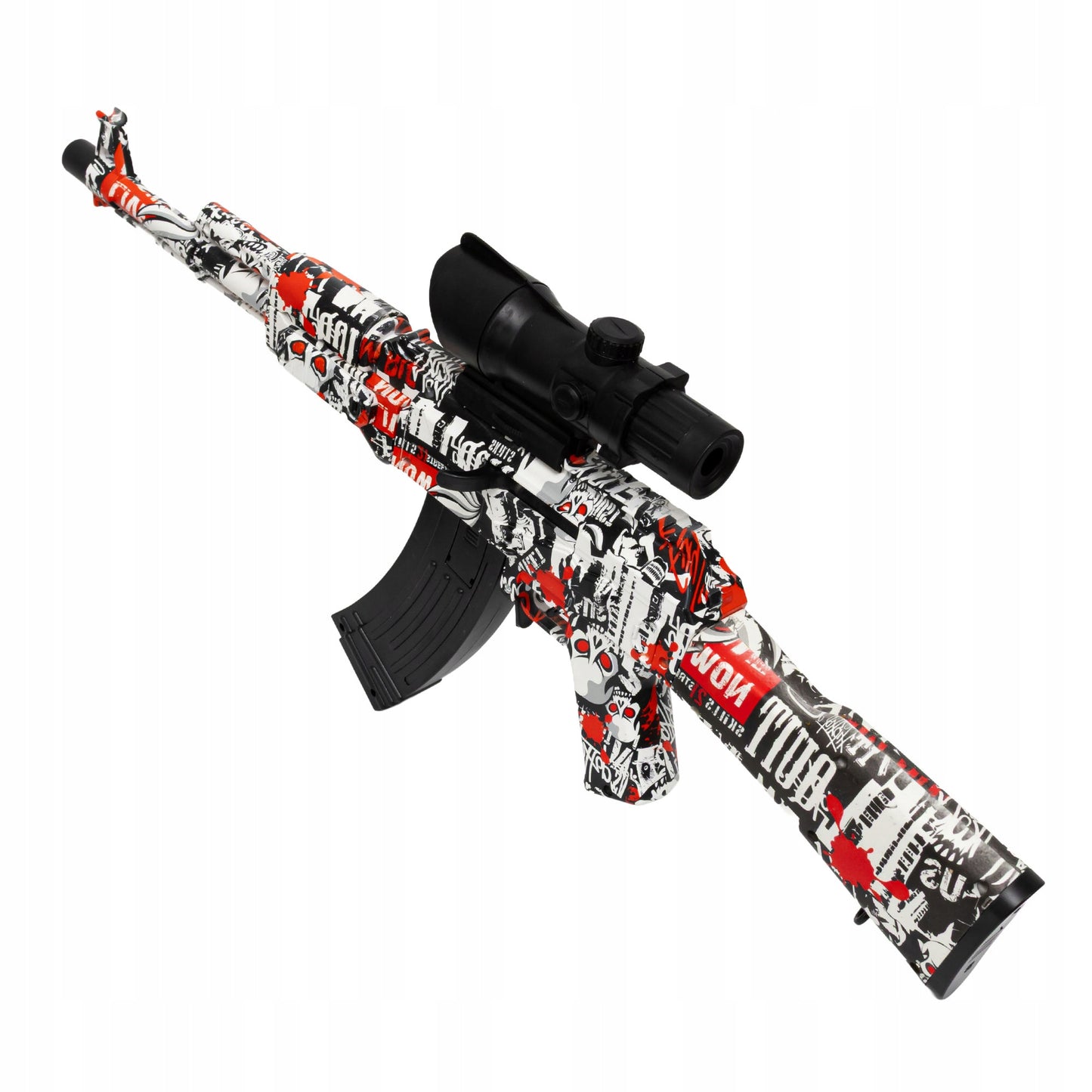 Automatinis šautuvas su gelinėmis kulkomis, dviem šaudymo režimais ir pilnu priedų komplektu - vaizdas 7