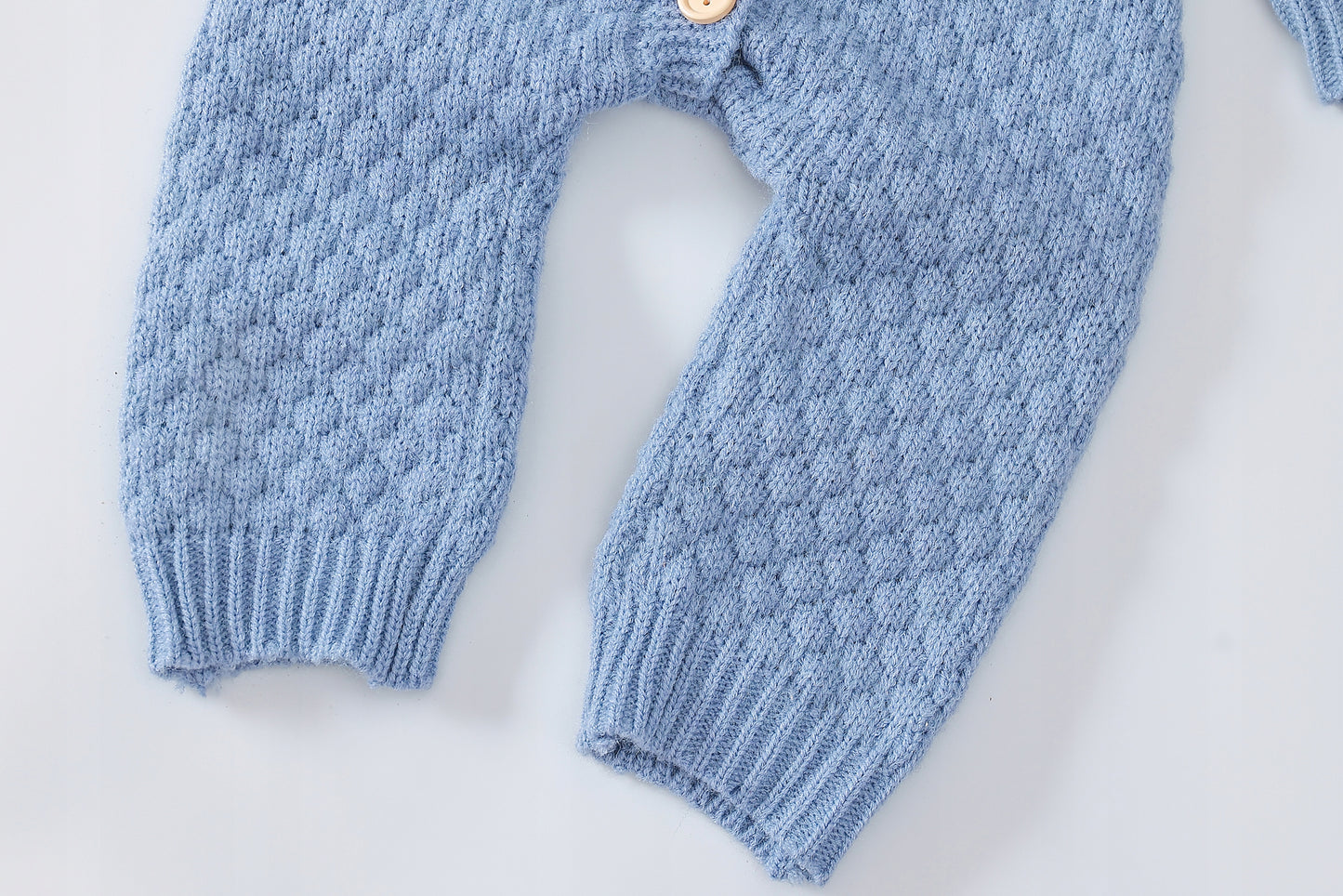 Megztas kombinezonas Mėlynas, kūdikiams – vaizdas 4