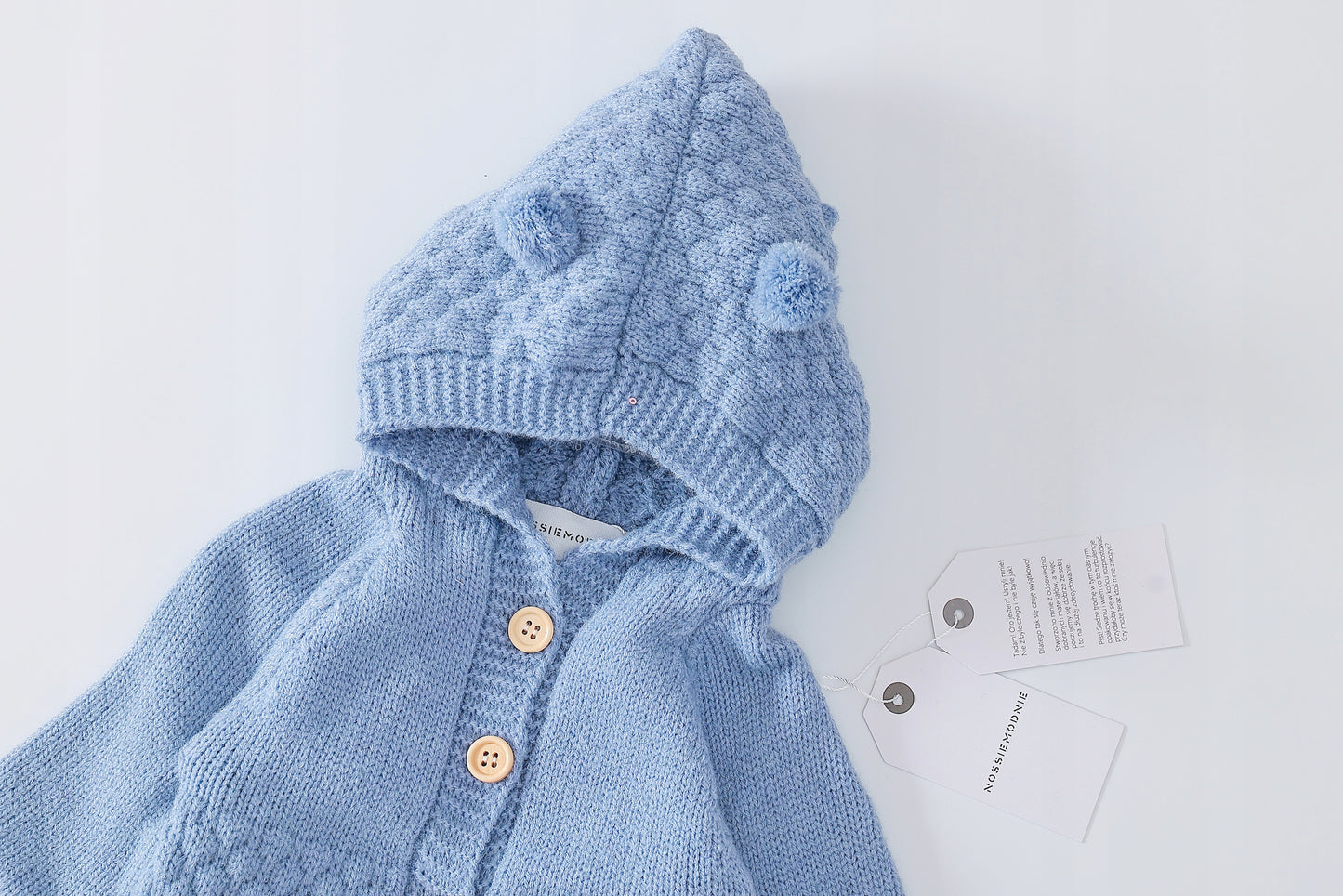 Megztas kombinezonas Mėlynas, dydis 68 – vaizdas 2