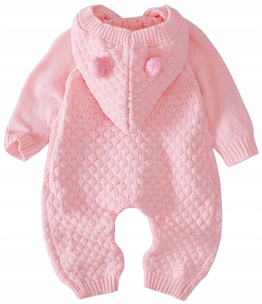 Megztas kombinezonas Rožinis, be gamintojo – vaizdas 2