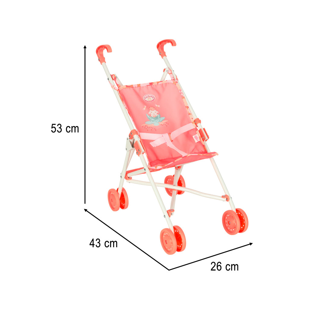 Baby Annabell sulankstomas lėlės vežimėlis rožinis