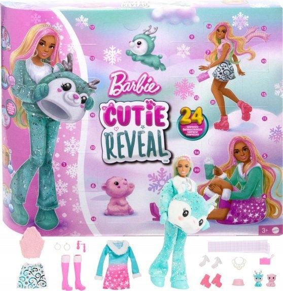 Barbie Mattel Cutie Reveal HJX76 Advento kalendorius – vaizdas 5