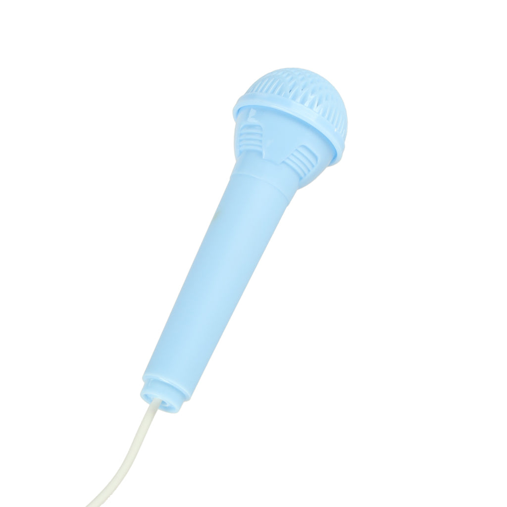 Vaikų interaktyvusis klaviatūrinis pianinas su 37 klavišais, mikrofonu ir stovu, mėlynas