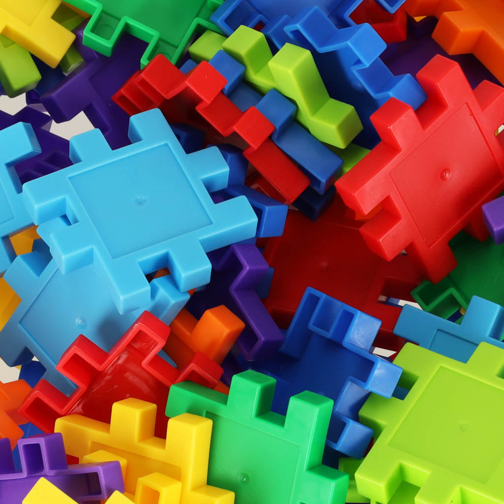 Kūrybinės vaflinės konstrukcinės kaladėlės 100 el – vaizdas 3