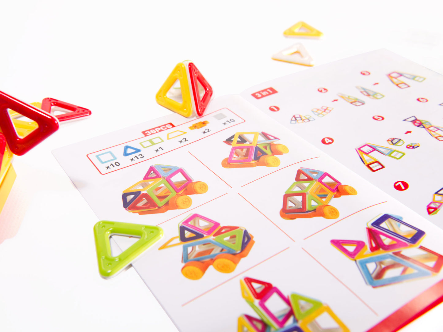 Magnetiniai blokeliai MAGINIS MAGNETAS MINI 38vnt 3+ v2 – vaizdas 4