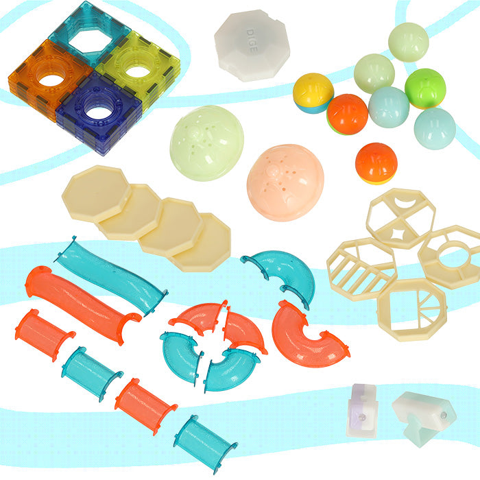 LED magnetiniai blokeliai 49 vnt – vaizdas 3