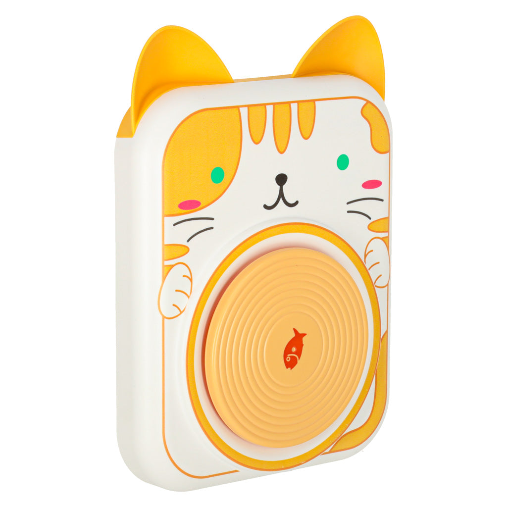 Kūrybinis puodžiaus rato rinkinys su moliu ir dažais, geltonas kačiukas