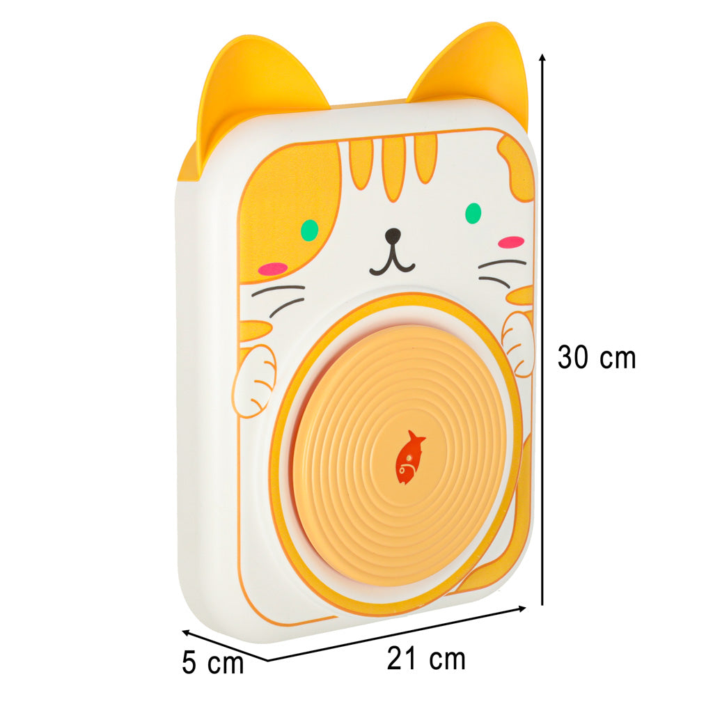 Kūrybinis puodžiaus rato rinkinys su moliu ir dažais, geltonas kačiukas