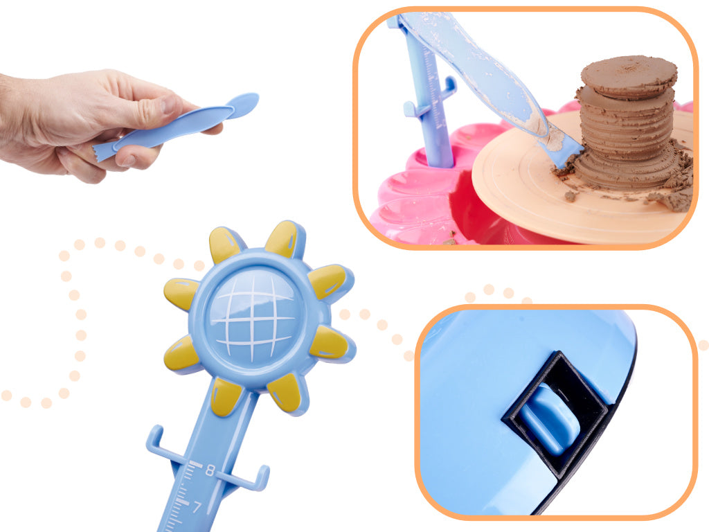 Keramikos rinkinys su moliu ir dažais 600g - vaizdas 3