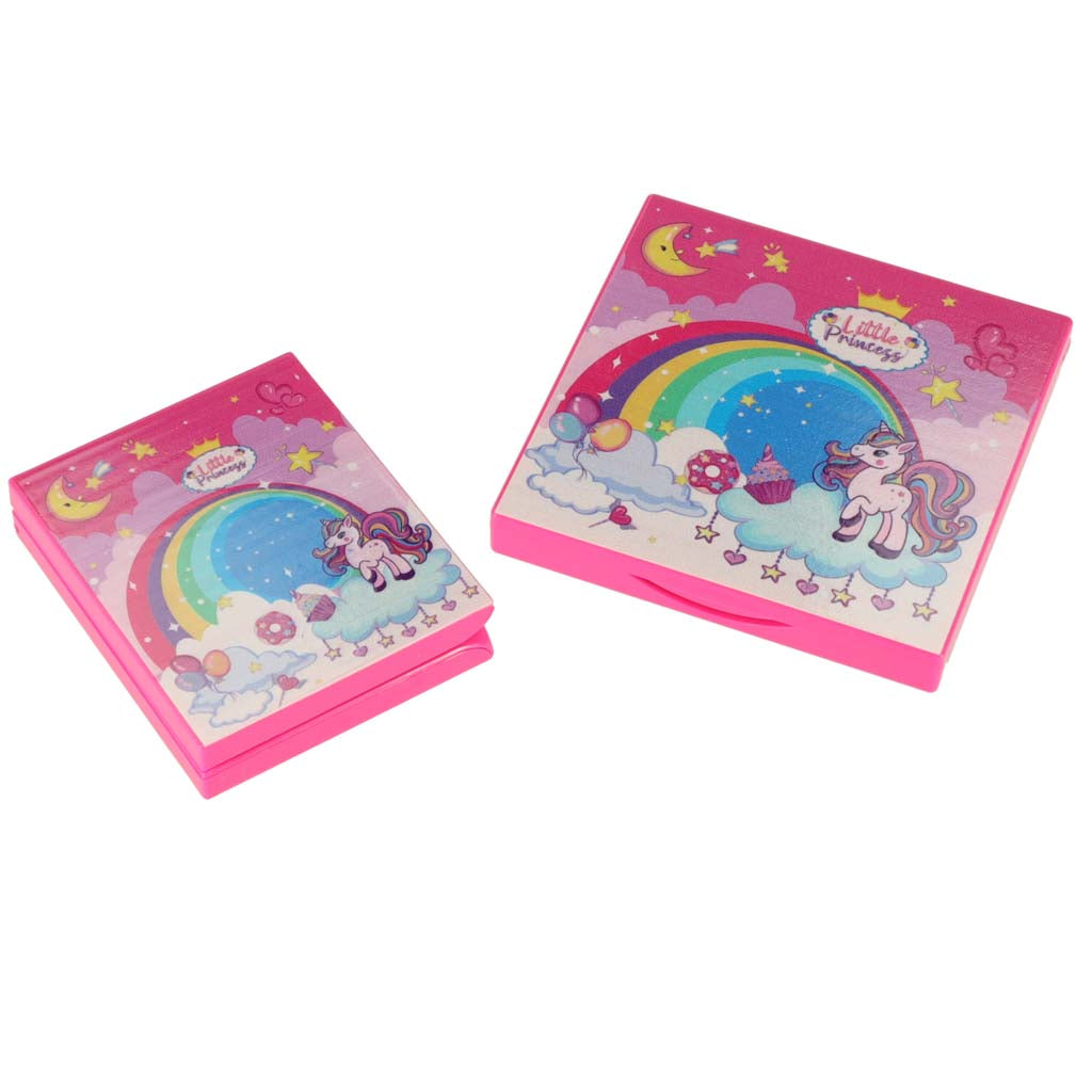 Makiažo kosmetikos ir nagų lakų rinkinys su rankinuku, 21 elementas