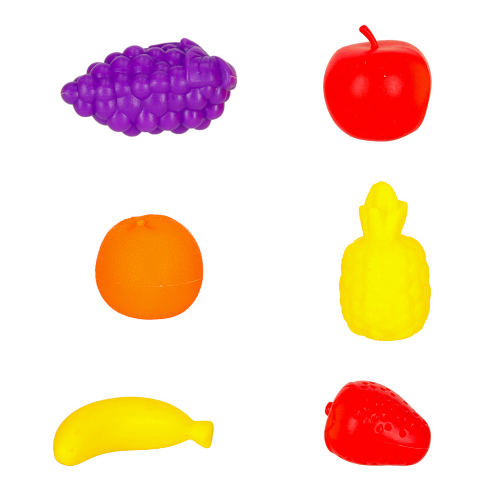 Vaikų pikniko krepšelis su vaisiais ir gėrimais