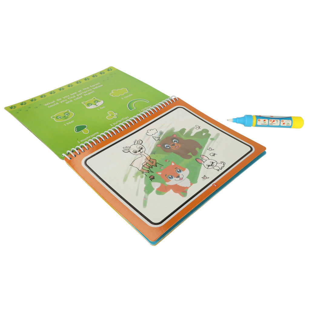 Spalvinimo knygelė su vandens markeriu „Gyvūnai“