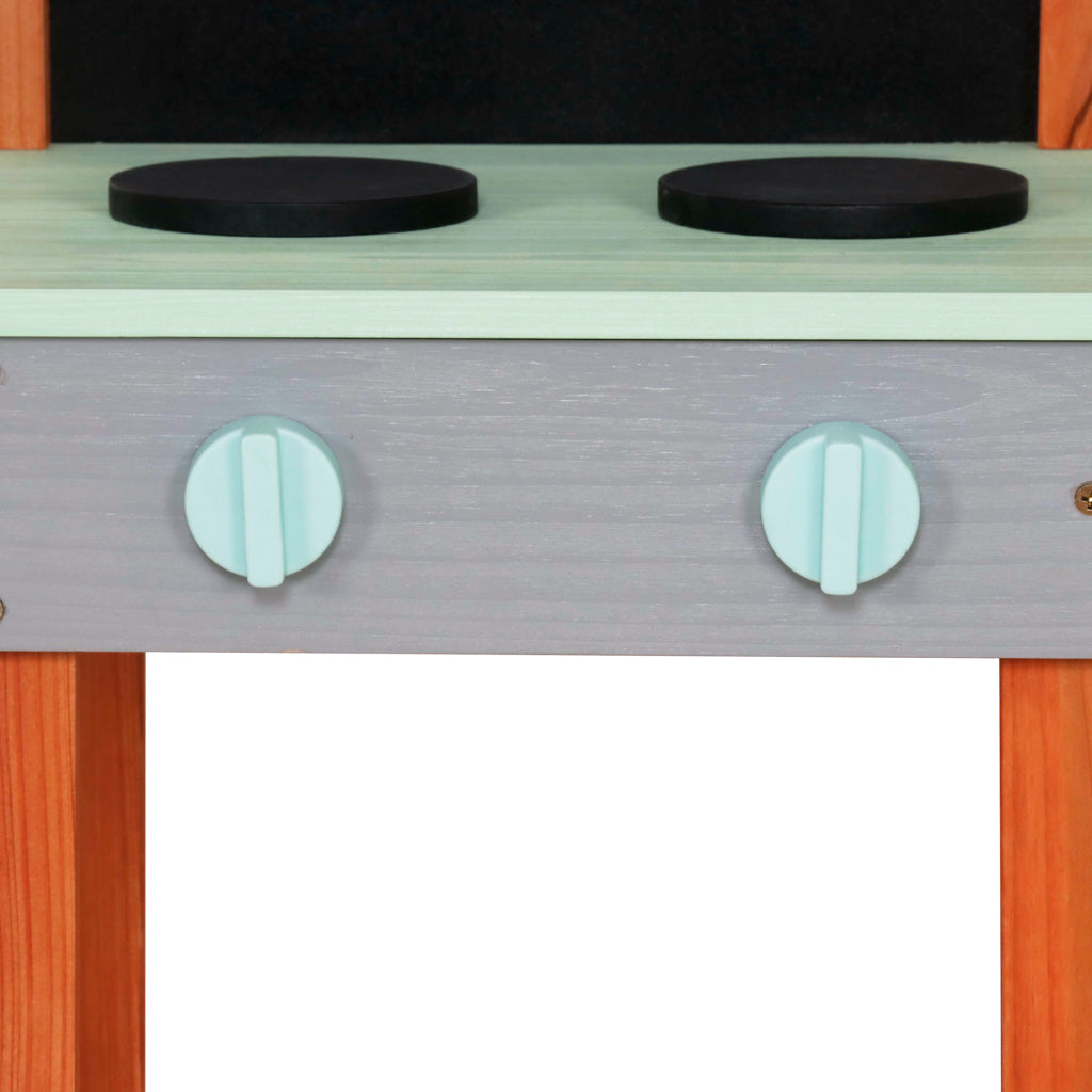 Lulilo Sableto medinė lauko purvo virtuvėlė vaikams su priedais, 110,5 cm