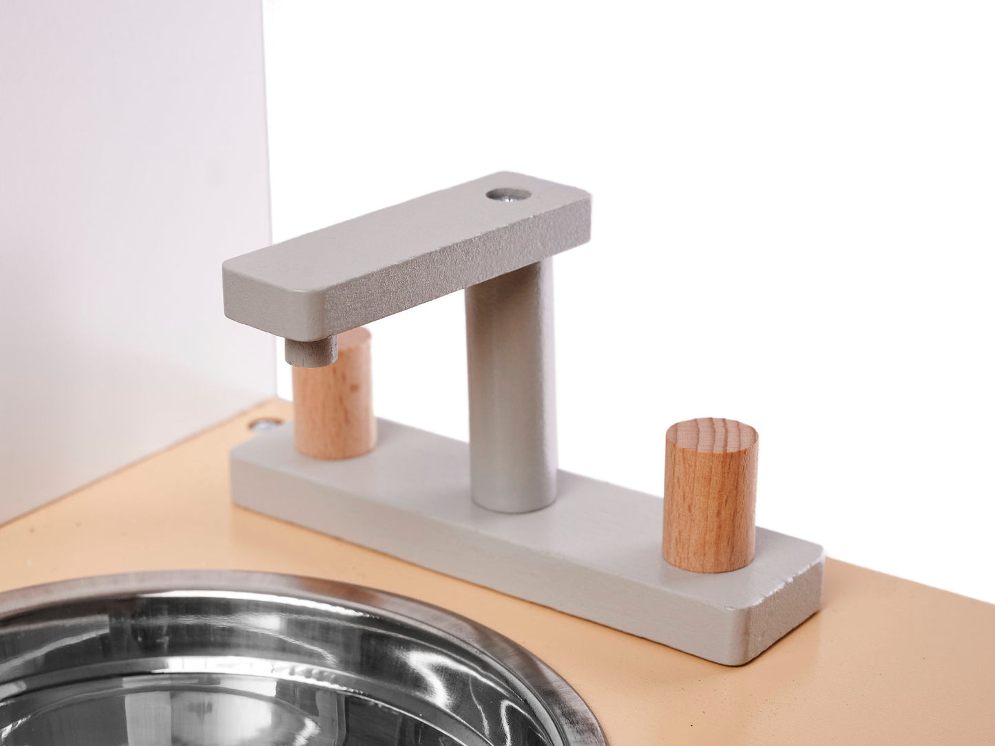 Medinė MDF vaikiška virtuvėlė MODERN CLASSIC su priedais, 82 cm