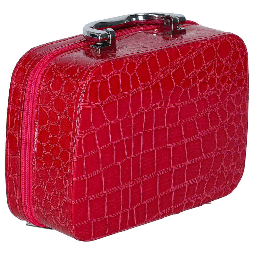 Vaikų makiažo ir nagų dailės kosmetikos rinkinys lagaminėlyje, 22 elementai