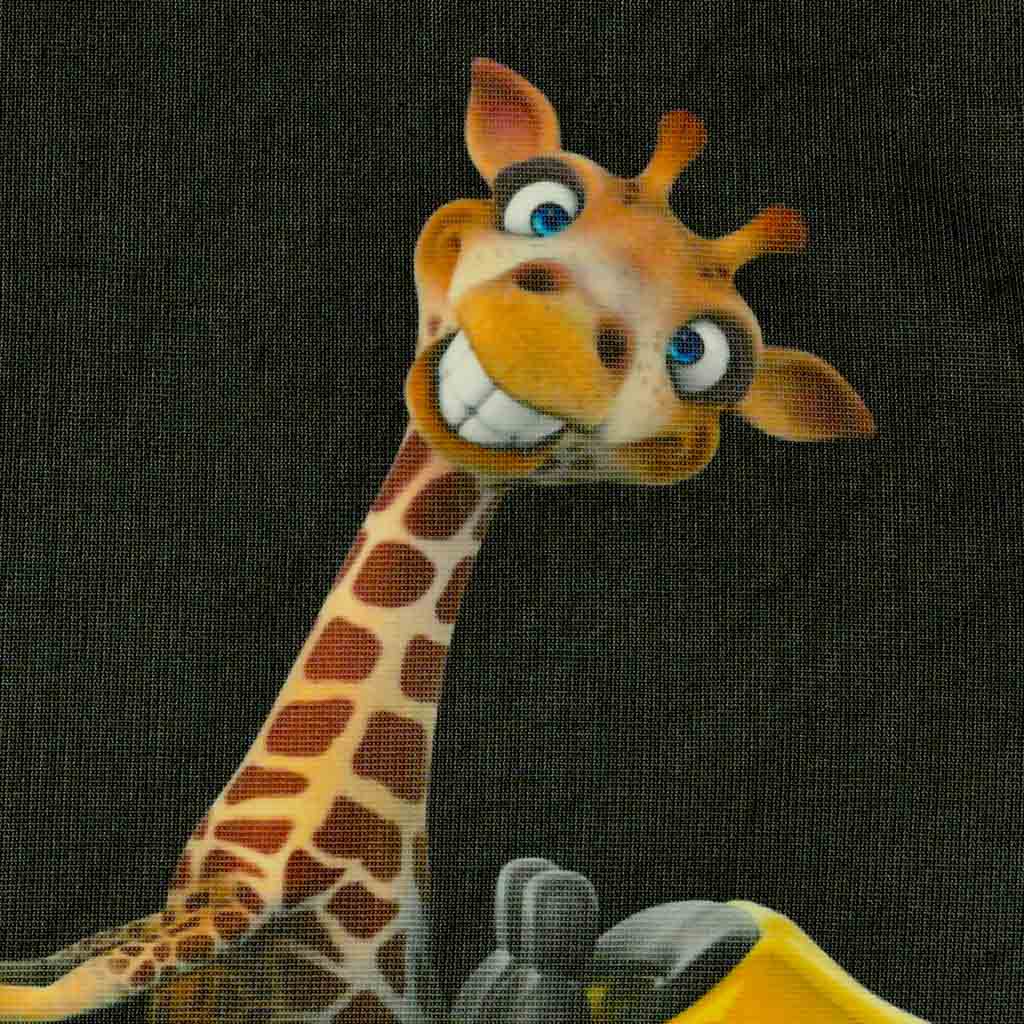 Lipni užuolaida automobilio langui, su žirafa – vaizdas 3