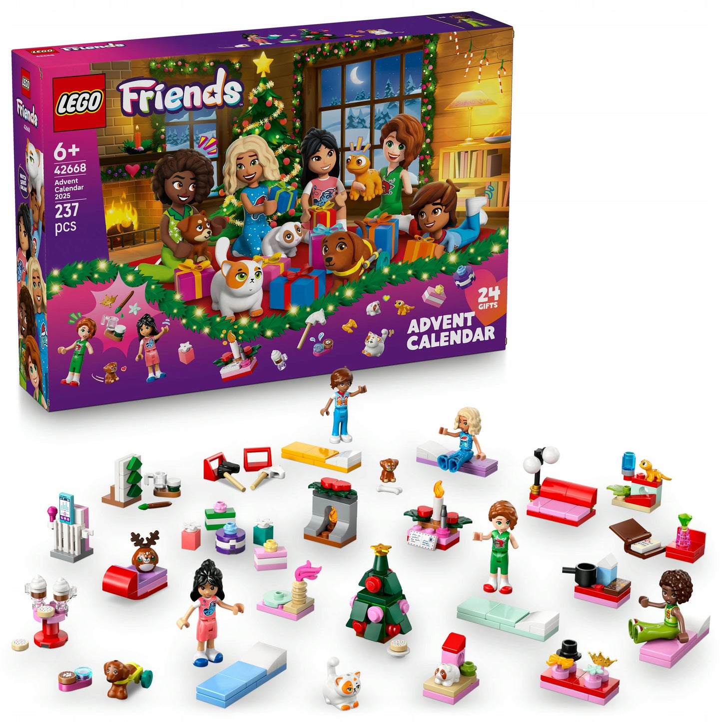 LEGO Friends 42668 Advento kalendorius 2025 – pagrindinis vaizdas