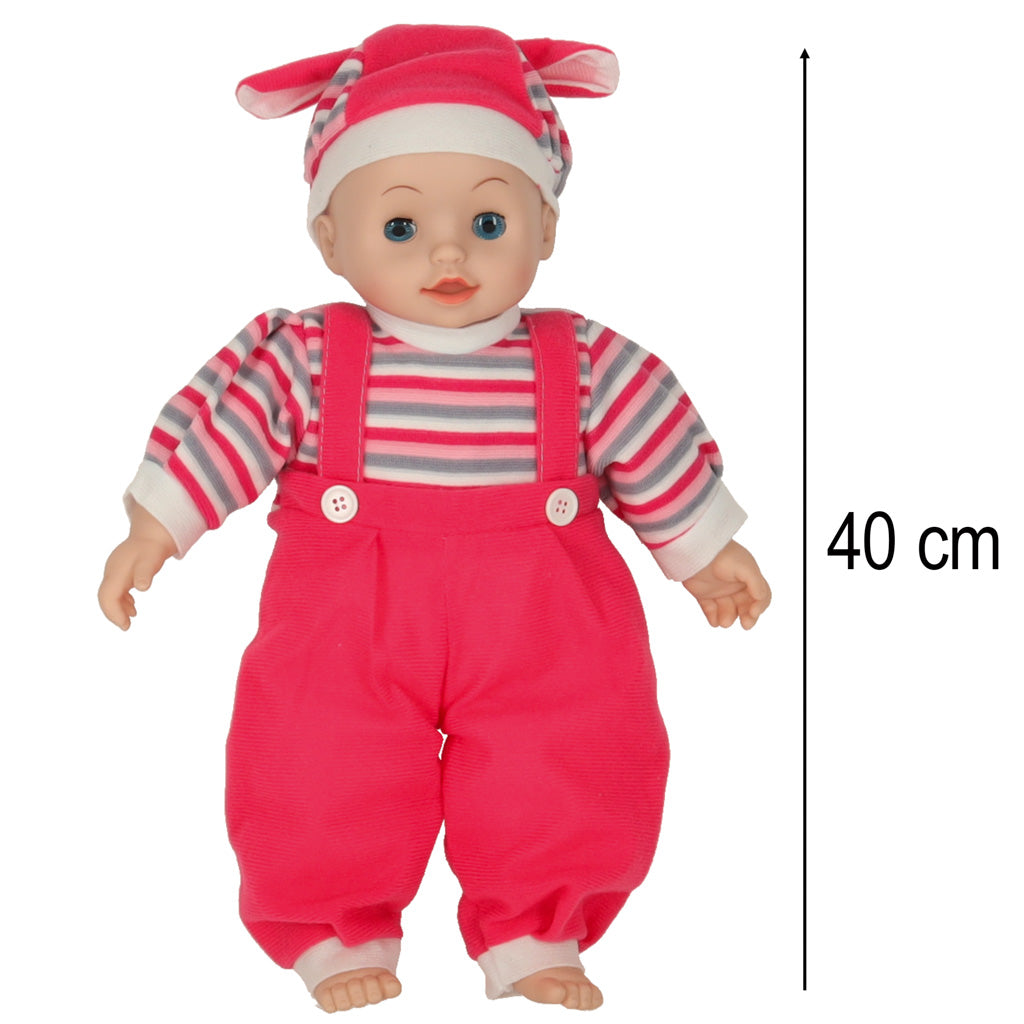 Lėlė Maja kūdikis 40 cm, verkianti, besijuokianti, kalbanti