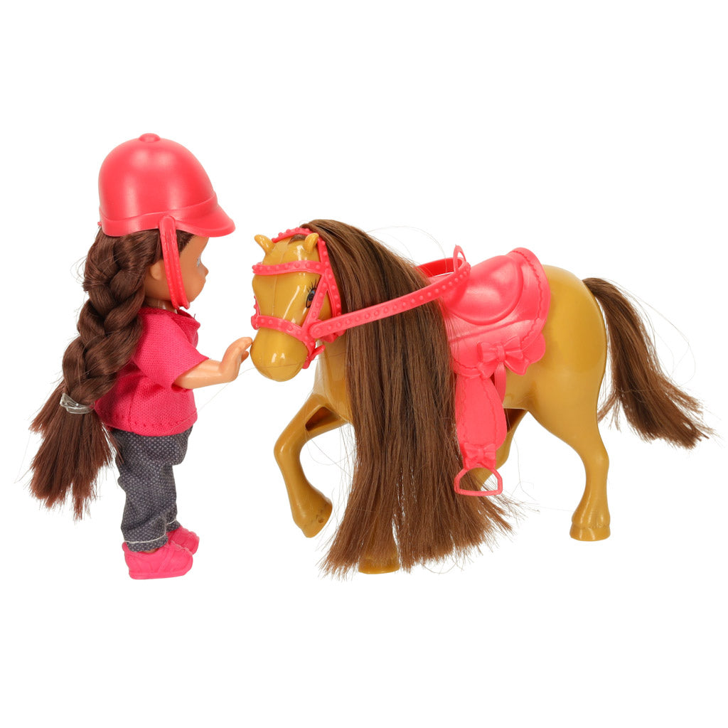 Lėlės ir ponio rinkinys mergaitei, 5 elementai