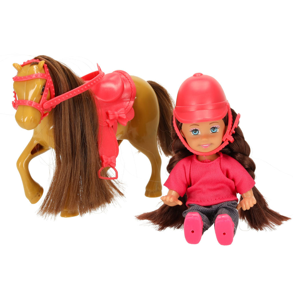 Lėlės ir ponio rinkinys mergaitei, 5 elementai