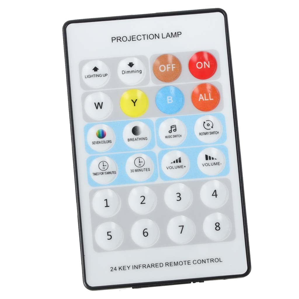 Naktinė LED USB lempa-projektorius su 6 besisukančiais motyvais ir nuotolinio valdymo pulteliu, elniuko dizainas