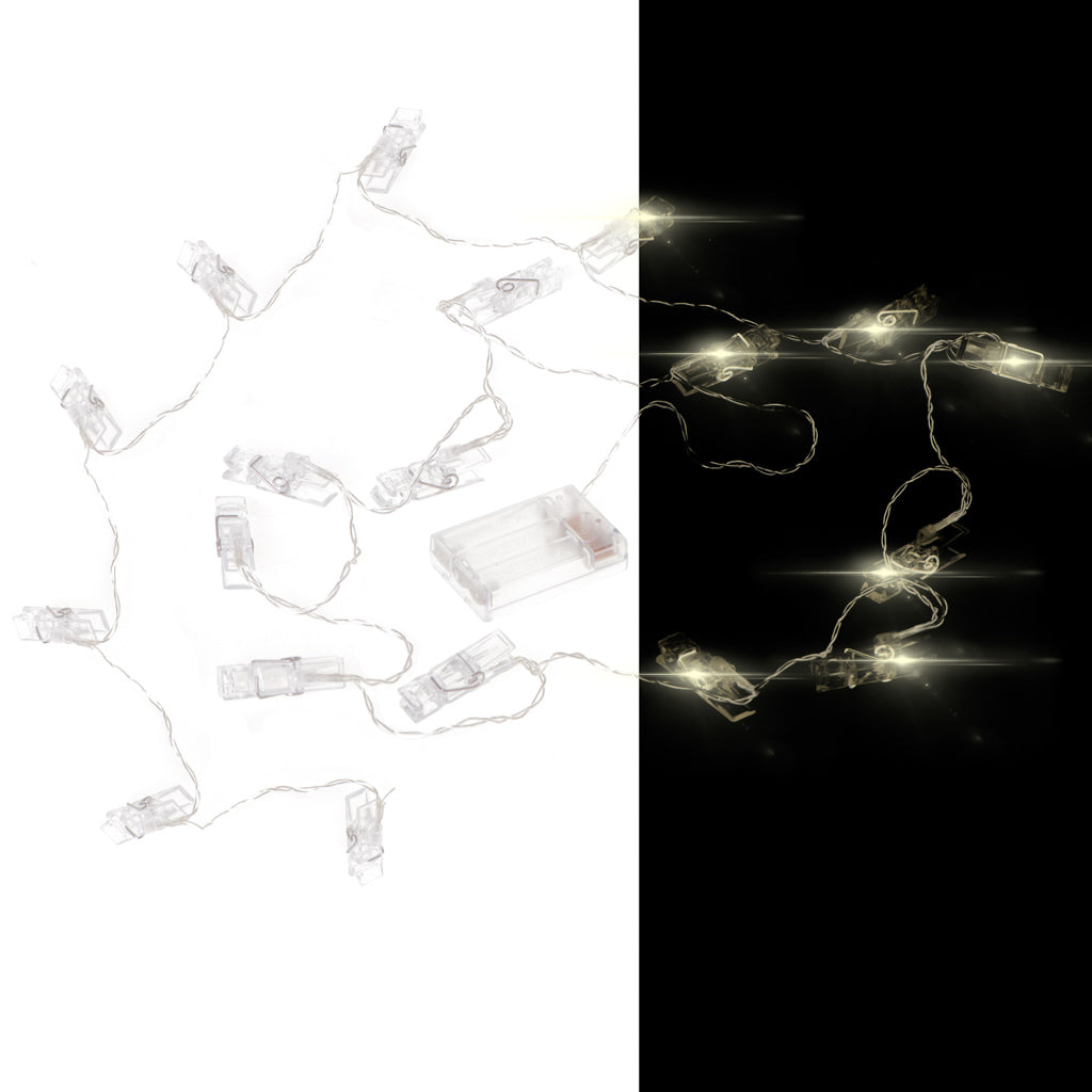 LED lemputės-segikliai nuotraukoms, 15m, 10 LED, šilta balta – vaizdas 2