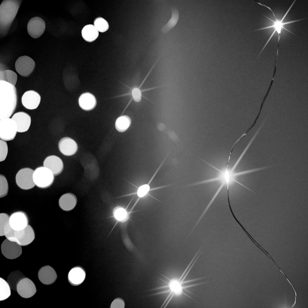 LED girlianda 3x3 m 300LED, šaltai balta – vaizdas 3