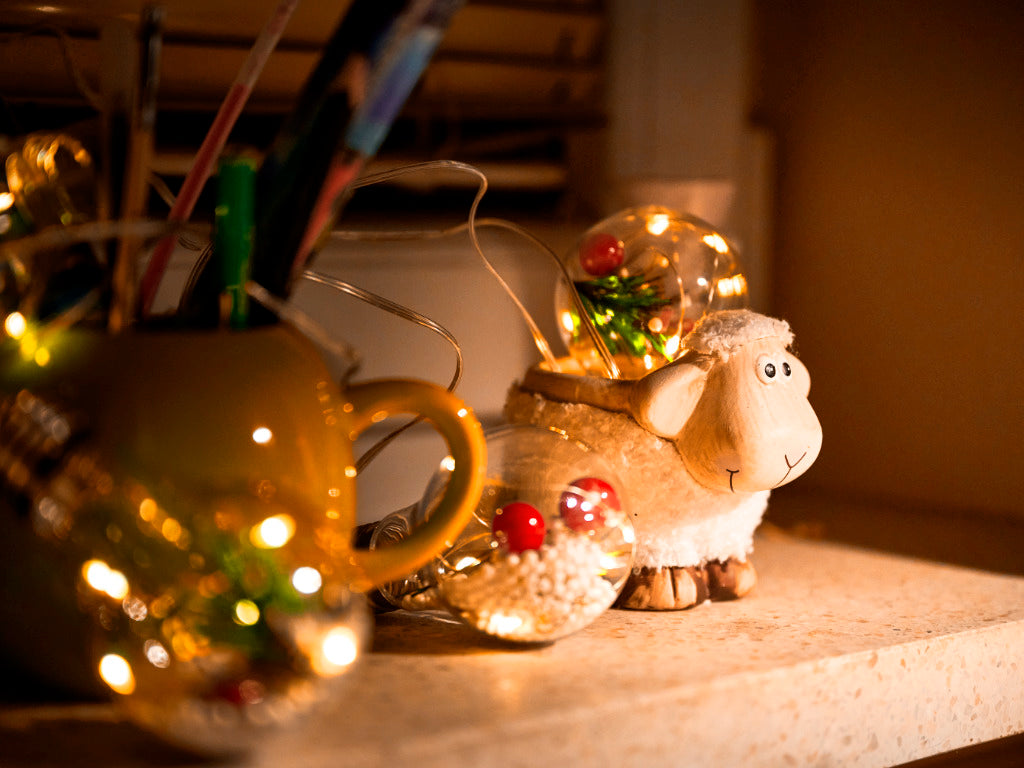 LED girlianda 3m 50LED, šiltos spalvos – vaizdas 3