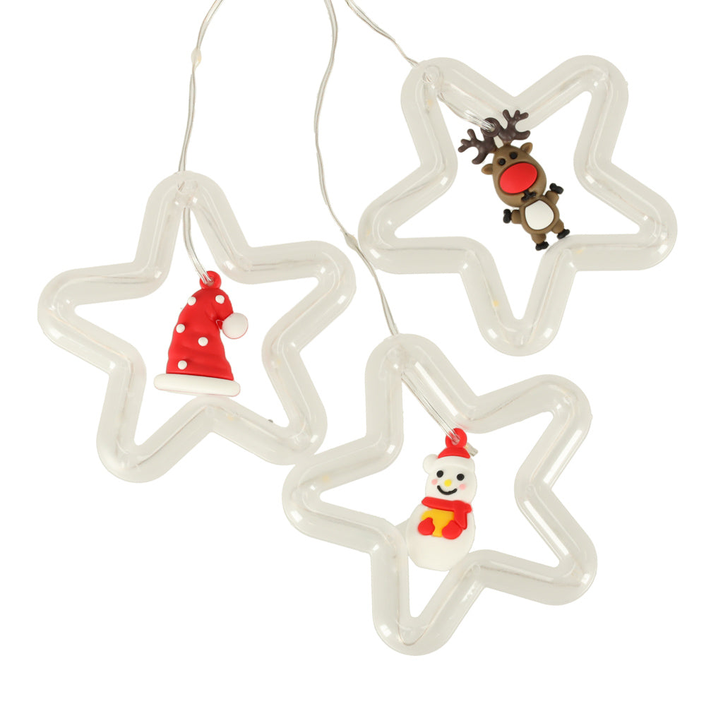 LED girlianda su figūromis 3 m 125LED, šiltai baltos spalvos – vaizdas 2