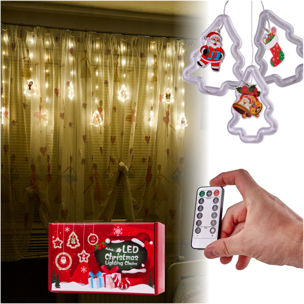 LED Kalėdų eglutės girlianda 3 m 10 USB lempučių – vaizdas 3