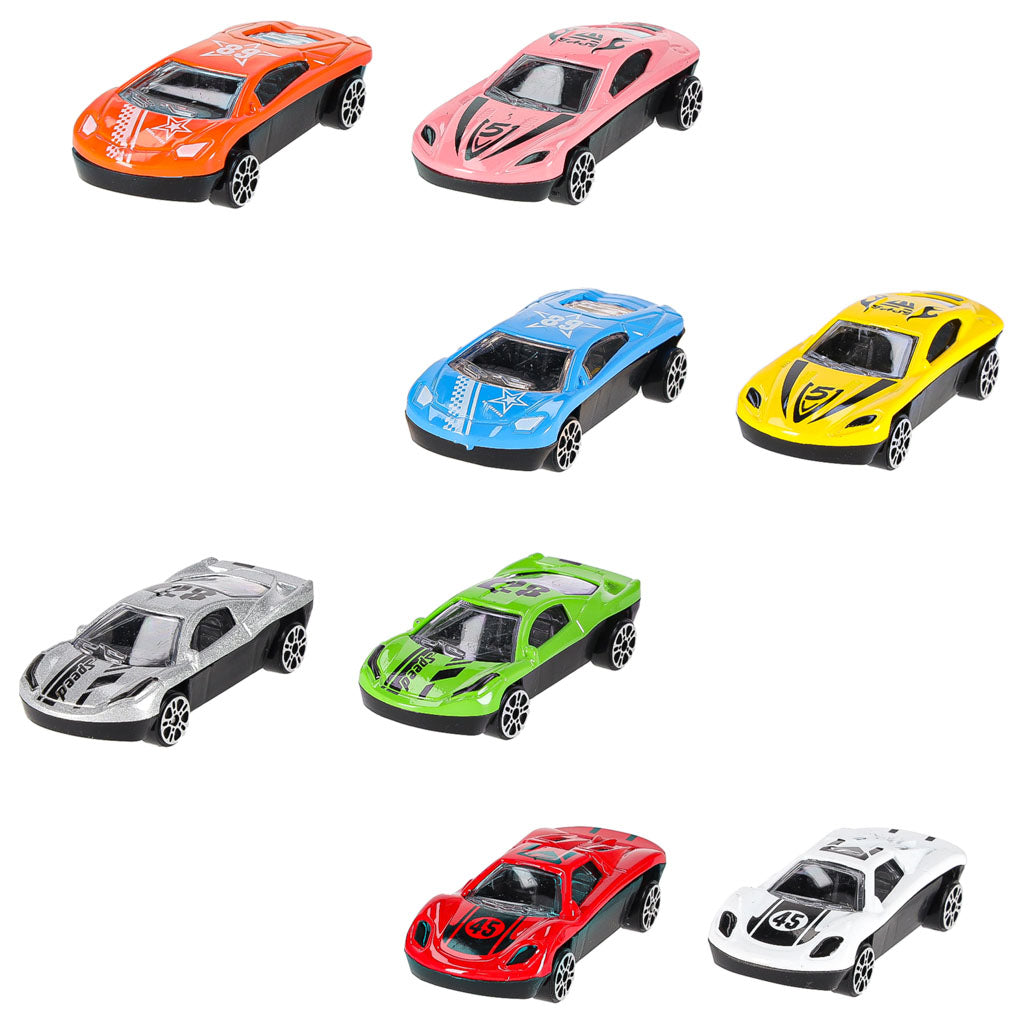 Sunkvežimis-traliukas su automobilių trasa, 210 cm, 8 automobiliai