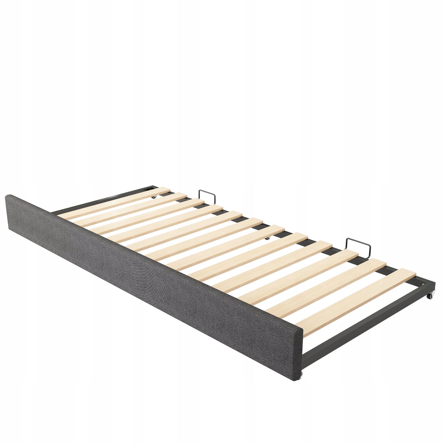 Vaikų ištraukiama sofa-lova 90x190 cm pilka