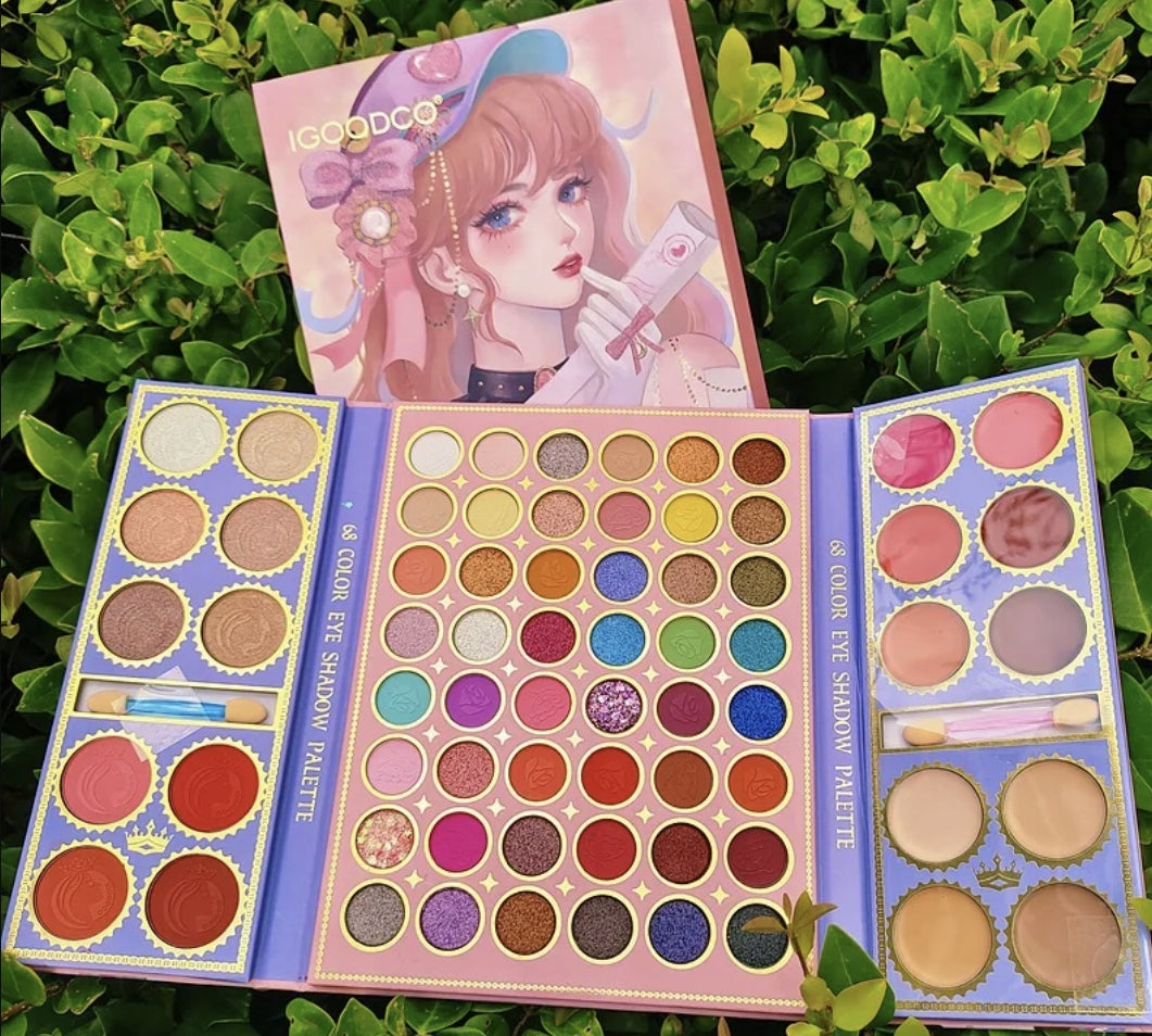 Mega didelis kosmetikos rinkinys vaikams – 68 spalvos