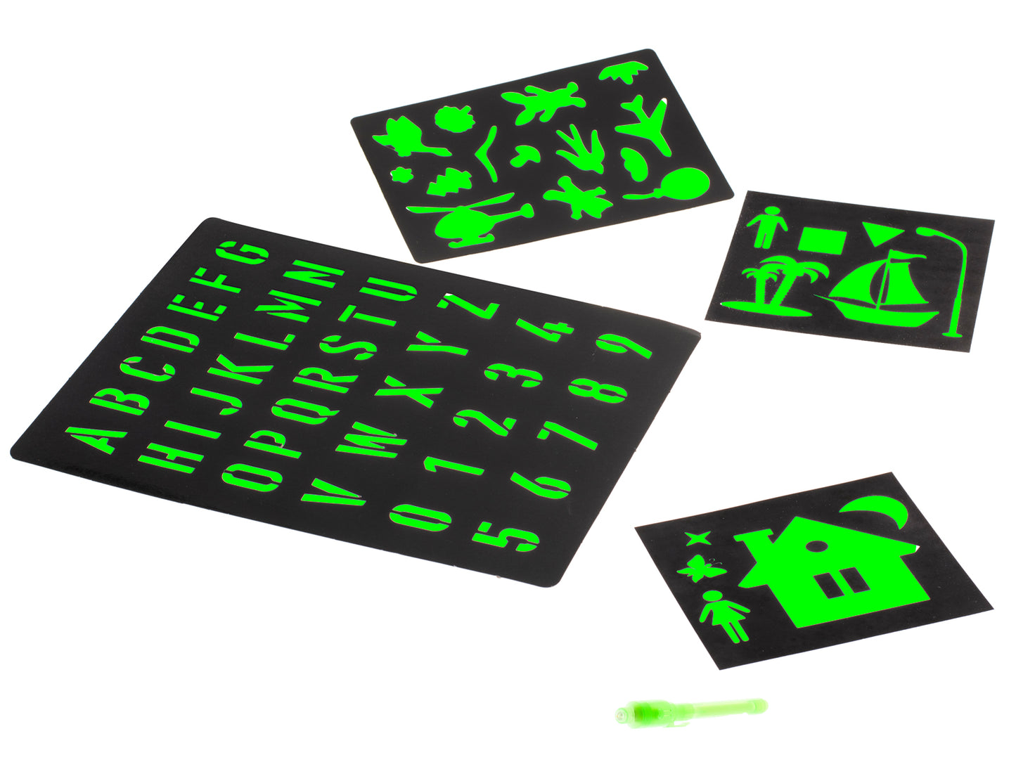 Maginė šviesos piešimo lenta su UV rašikliu, kūrybinis rinkinys