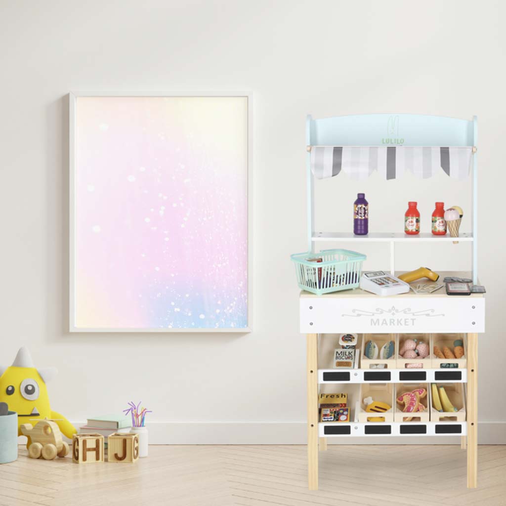 Medinis prekybos paviljonas vaikams, žaidimas su svarstyklėmis – vaizdas 3