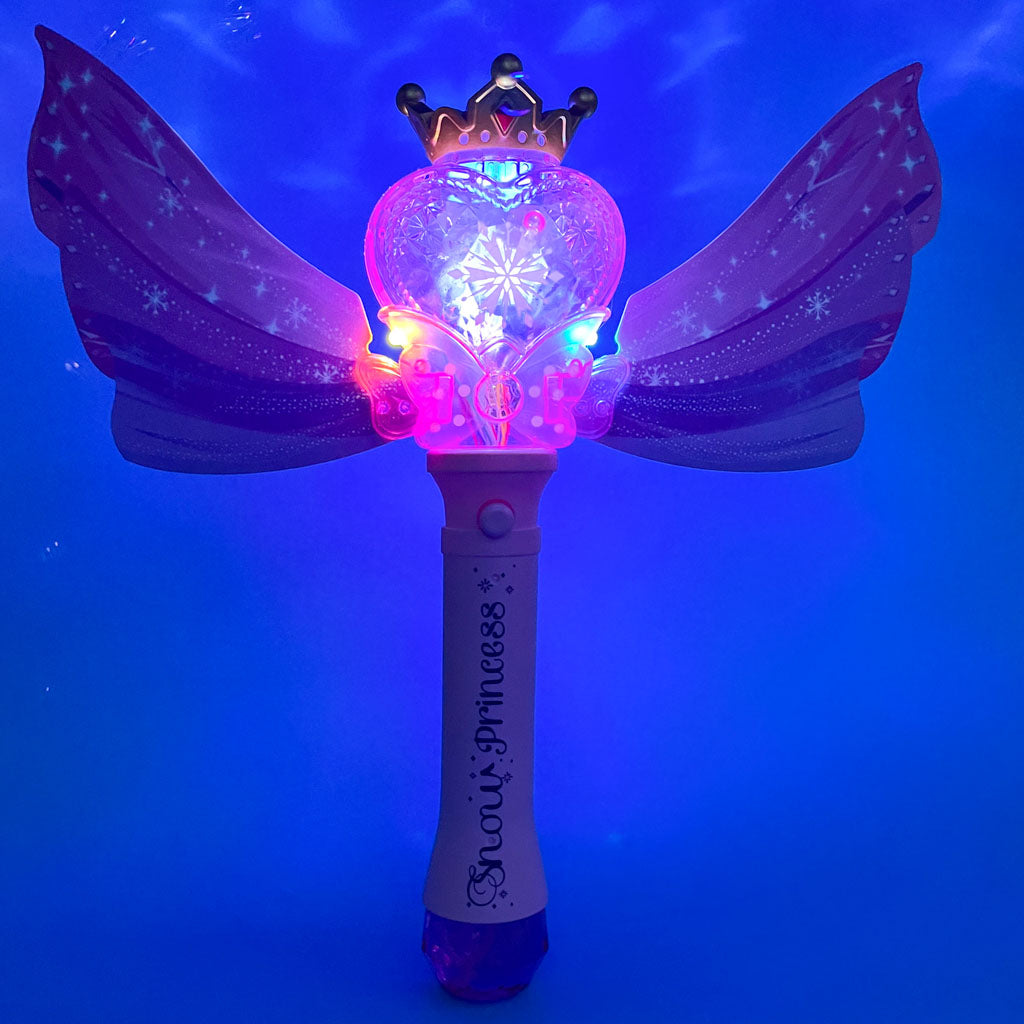 Princesės lazdelės formos automatinė muilo burbulų mašina