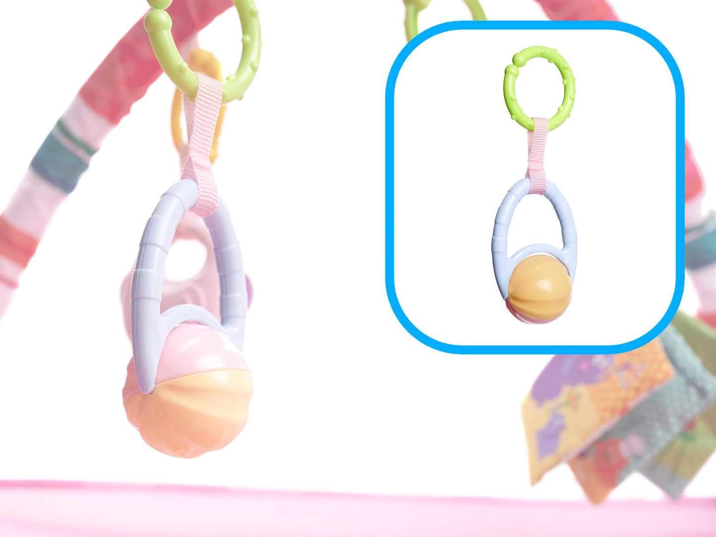 Lavinamasis kilimėlis, rožinis – vaizdas 4