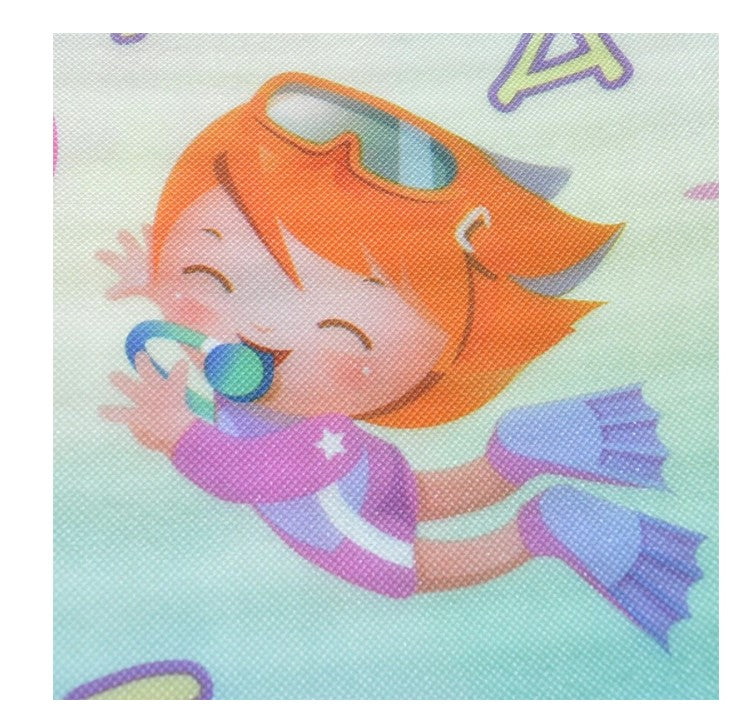 Edukacinis dvipusis putplasčio kilimėlis Jūrų pasaulis 190x170 cm – vaizdas 3