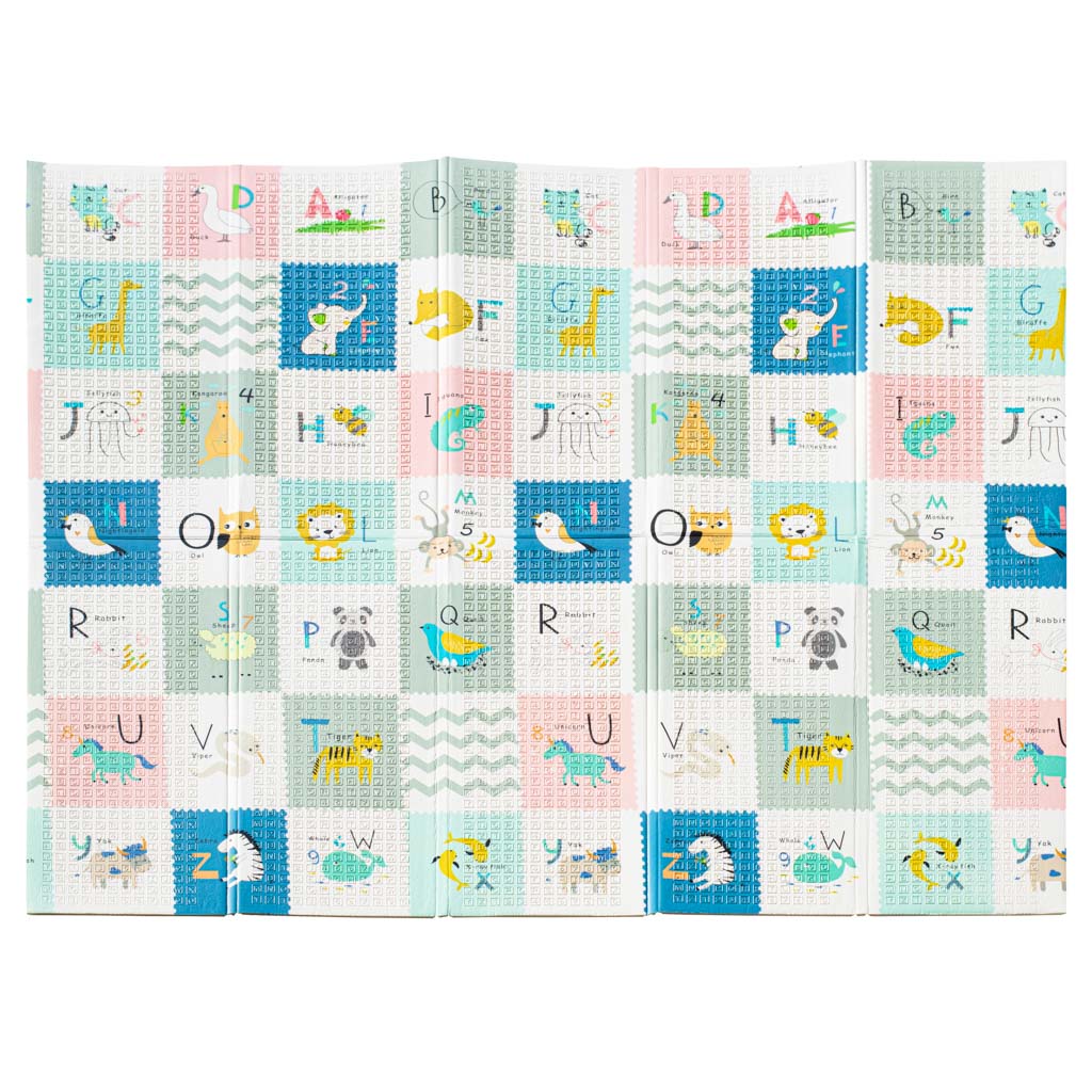 Edukacinis dvipusis sulankstomas putplasčio kilimėlis 179x198 – vaizdas 2