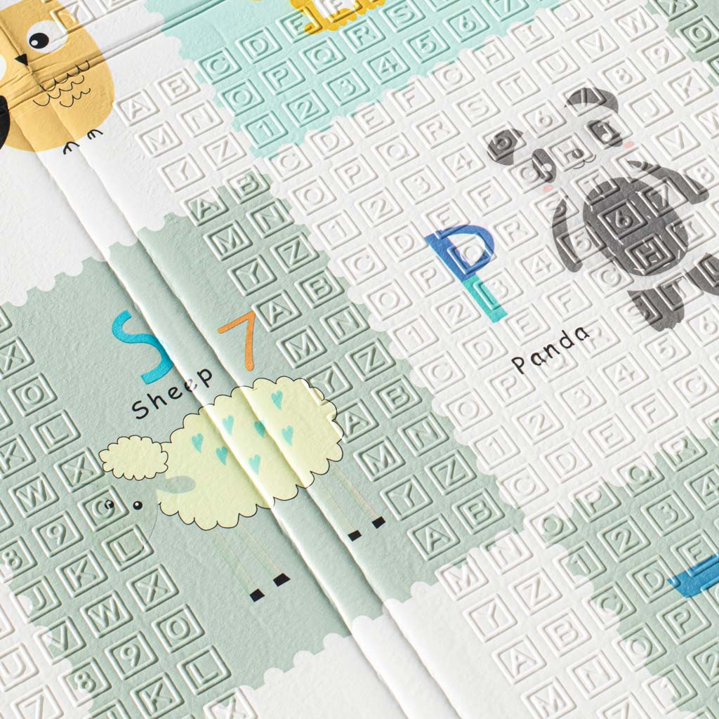 Edukacinis dvipusis sulankstomas putplasčio kilimėlis 179x198 – vaizdas 4