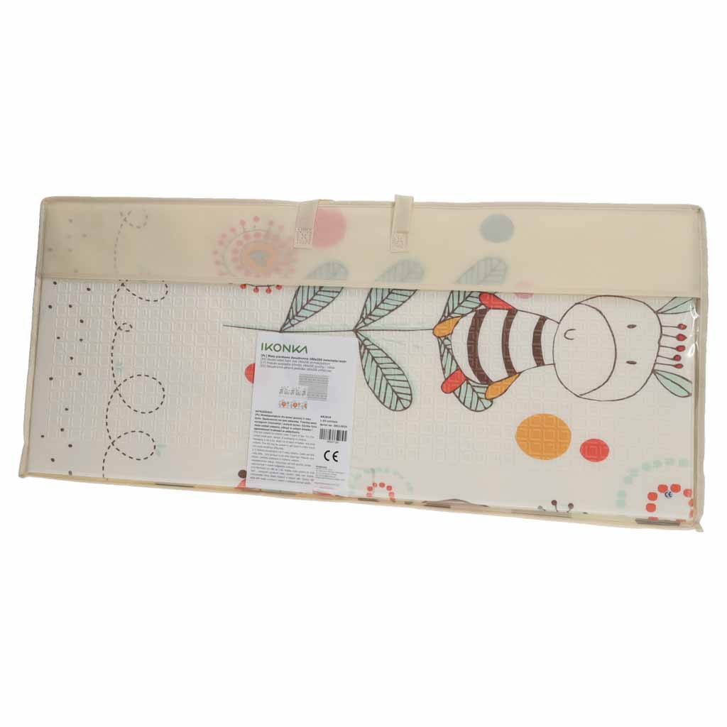 Dvipusis sulankstomas putplasčio kilimėlis 180x200cm gyvūnai