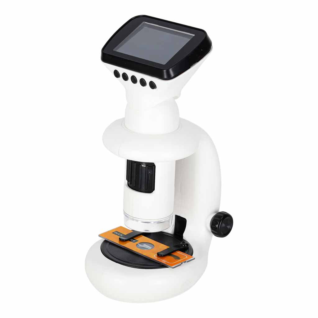 Skaitmeninis elektroninis mikroskopas su WiFi, USB, LCD ekranu, 200x-1000x didinimu ir priedais