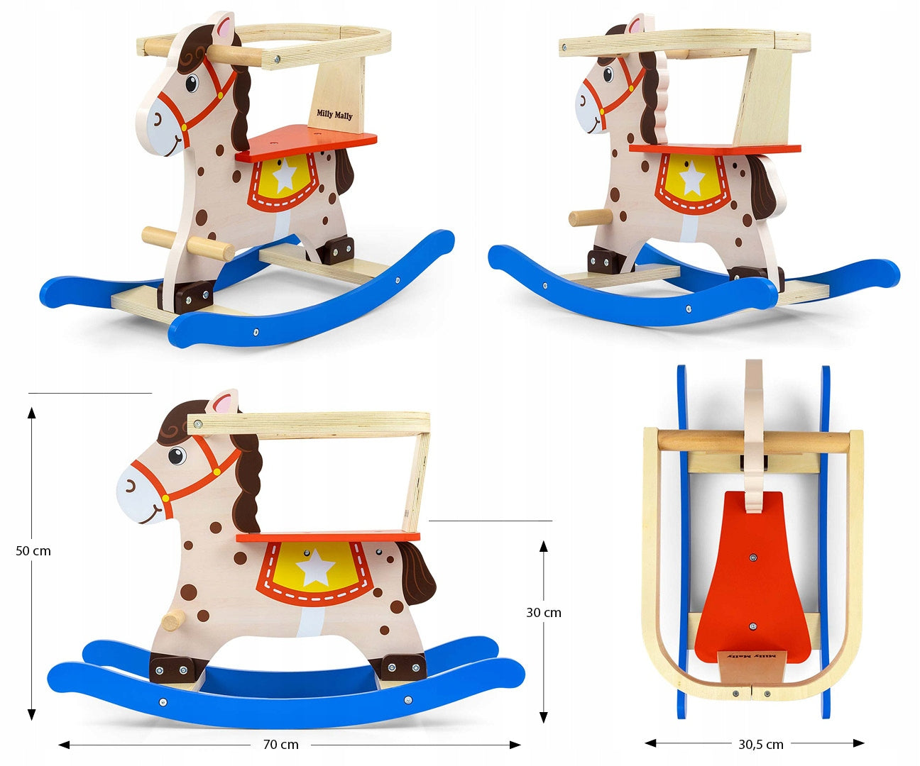 Milly Mally „Lucky 12“ supamasis arkliukas, berniukams ir mergaitėms – vaizdas 5